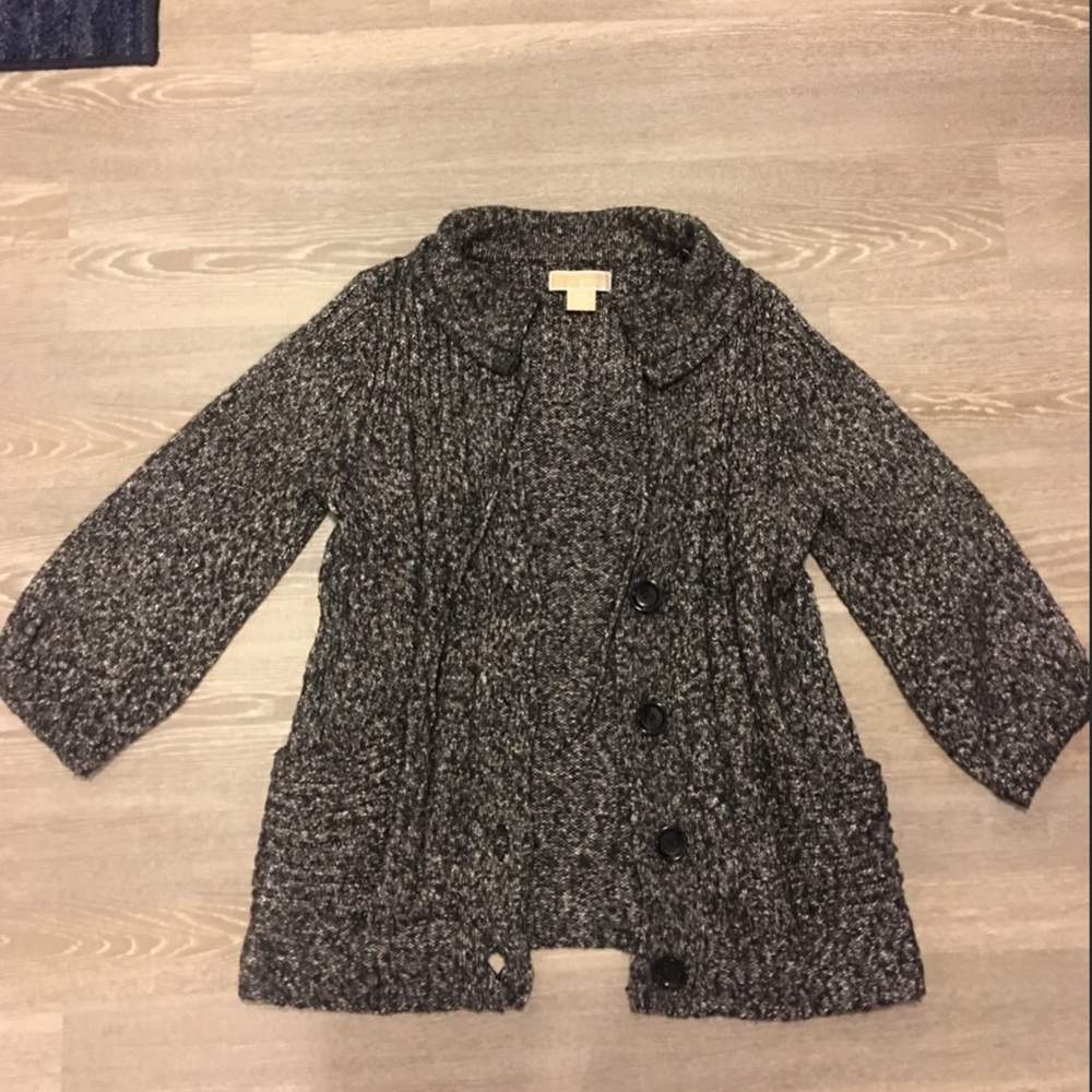 MICHAEL KORS Knit Cardigan Front Pockets XL